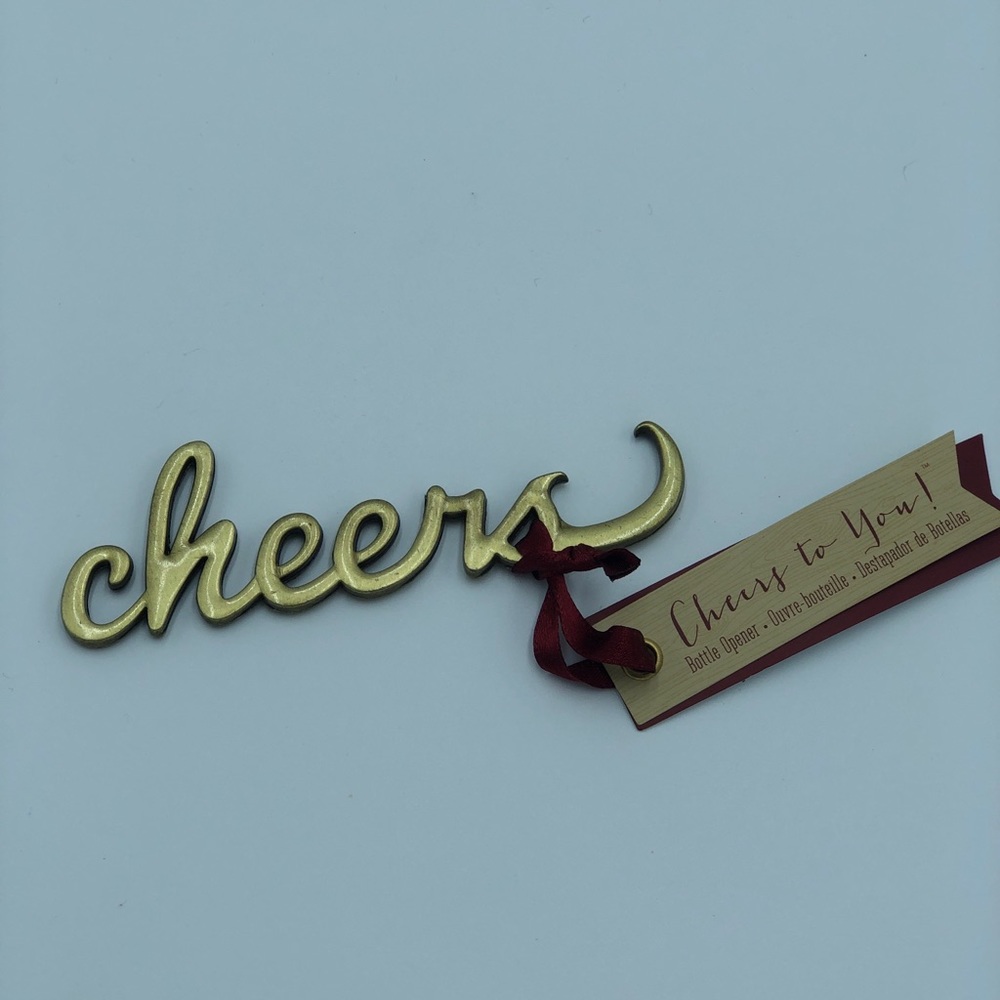 Kate Aspen Cheers Antique Gold Bottle Open…